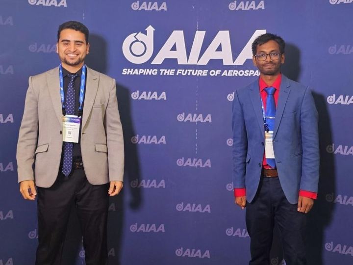 Ashraf Kassem and Shafi Romeo at an AIAA conference